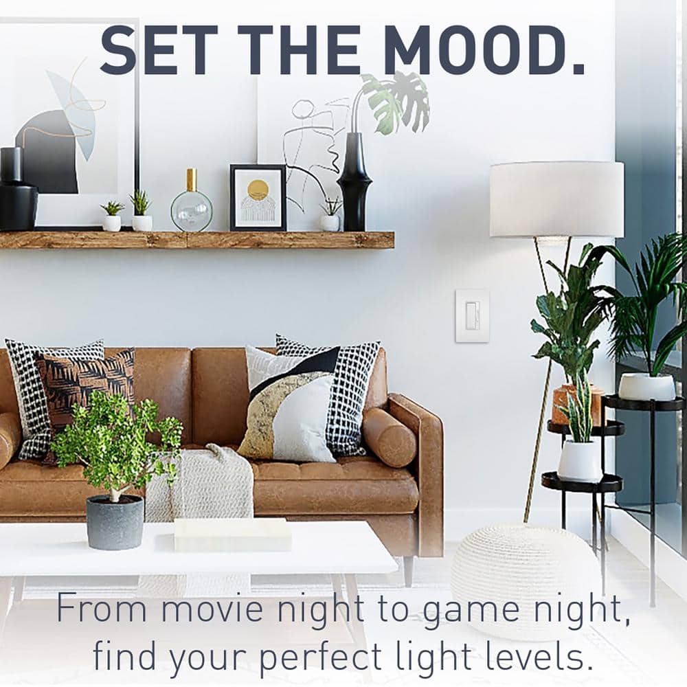 Legrand Multicolored Smart Slide Dimmer Switch with LED Locator