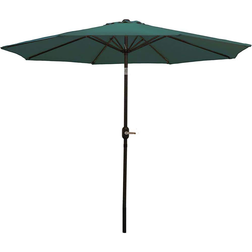 9 Foot Outdoor Patio Umbrella - Push-Button Tilt & Crank Patio Table Umbrel