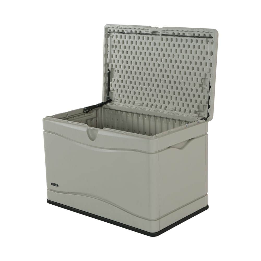 Desert Sand 80 Gallon Polyethylene Lockable Deck Box