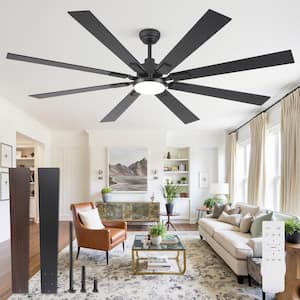 ハニーフラット Minka-Aire Xtreme H2O 65-Inch 8-Blade Ceiling Fan in Brushed