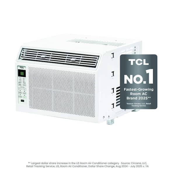 6000 BTU Window Air Conditioner, Fan and Dehumidifier, 250 sq. ft., Remote Control, Easy-to-Use, Reusable Filter