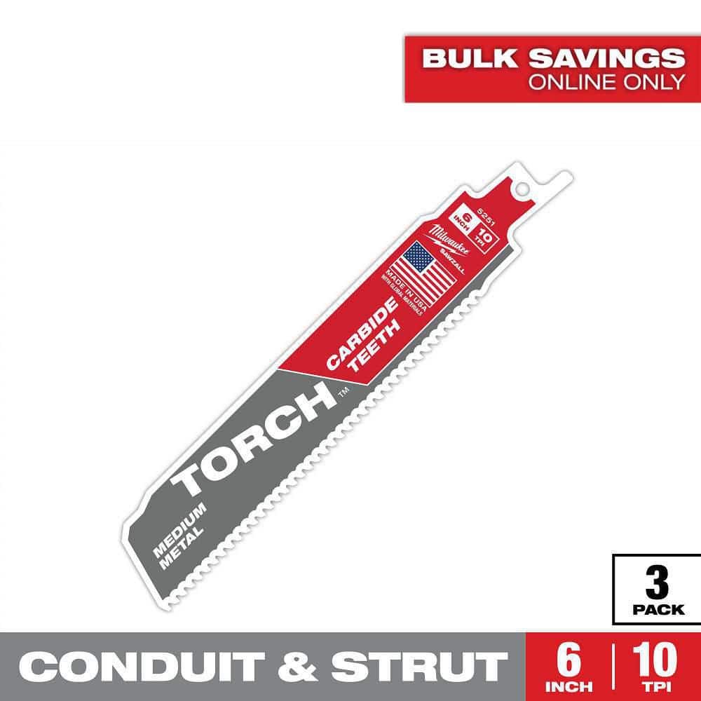 Milwaukee 6 in. 10TPI The TORCH with Carbide Teeth Metal Cutting