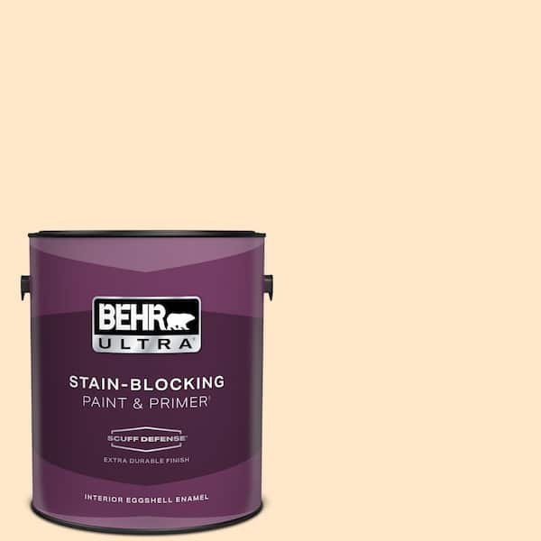 BEHR ULTRA 1 gal. #ECC-49-1 Antigua Sunrise Extra Durable Eggshell Enamel Interior Paint & Primer