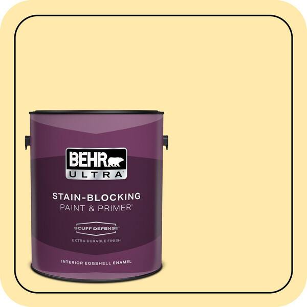 BEHR ULTRA 1 gal. #P290-2 Sweet as Honey Extra Durable Eggshell Enamel Interior Paint & Primer