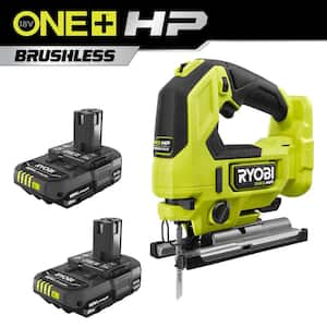 ONE+ HP 18V Brushless Cordless Jig Saw with 2.0 Ah Battery (2-Pack)