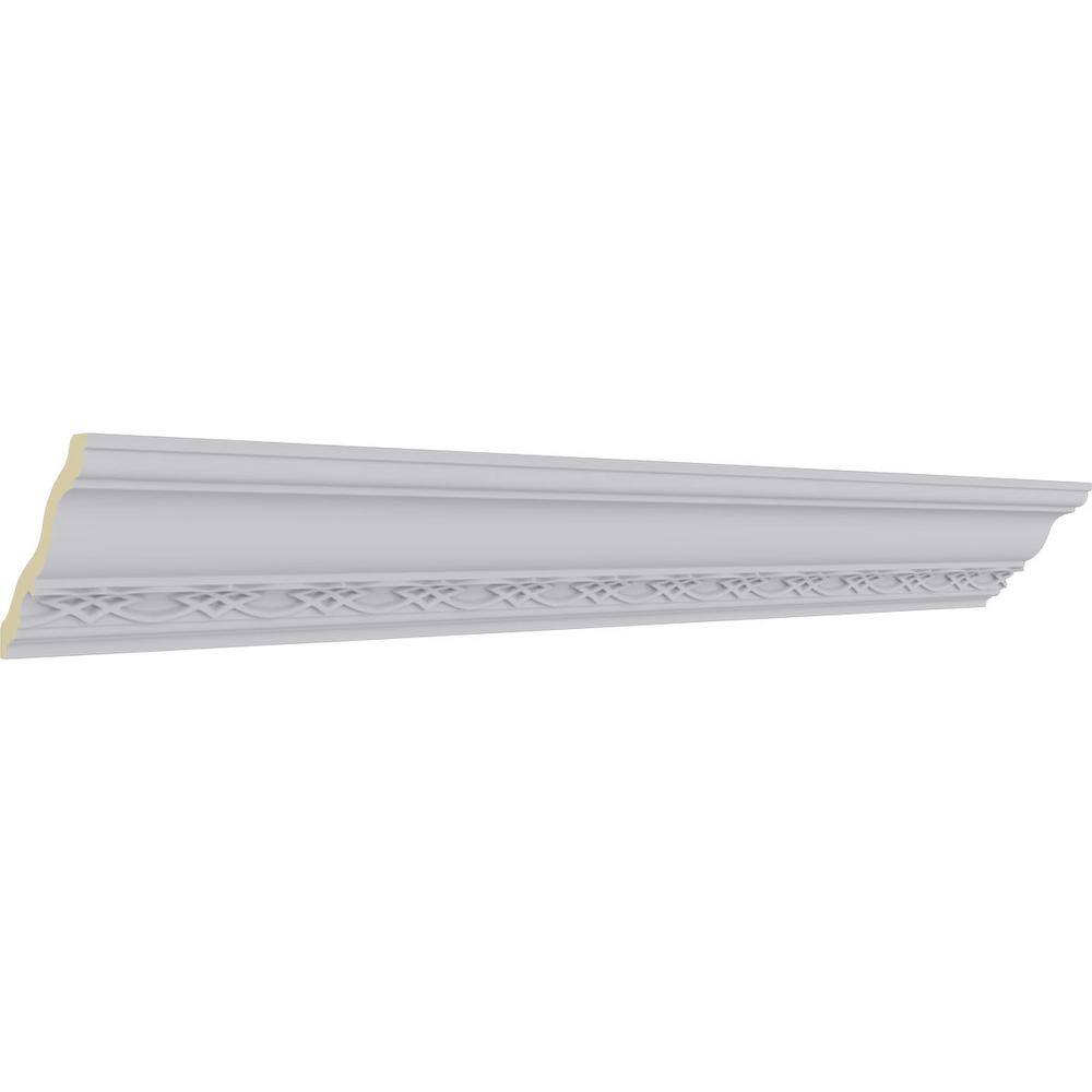 Primed Polyurethane Decorative Crown Moulding 94.5"
