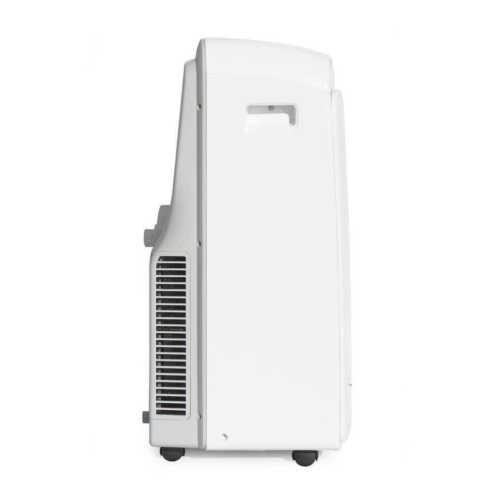 White and Silver 12,000 BTU Portable Air Conditioner with Remote