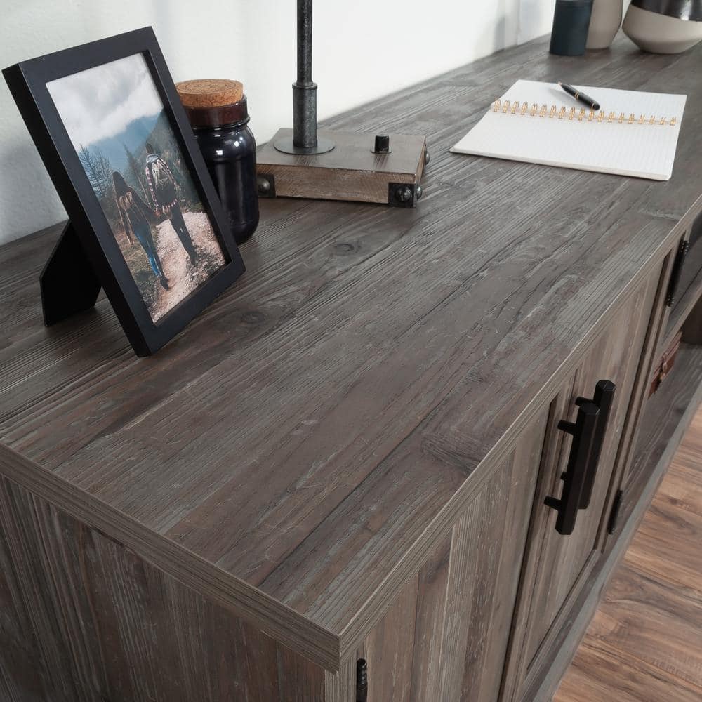 Pebble Pine Large Office Credenza with Adjustable Shelf