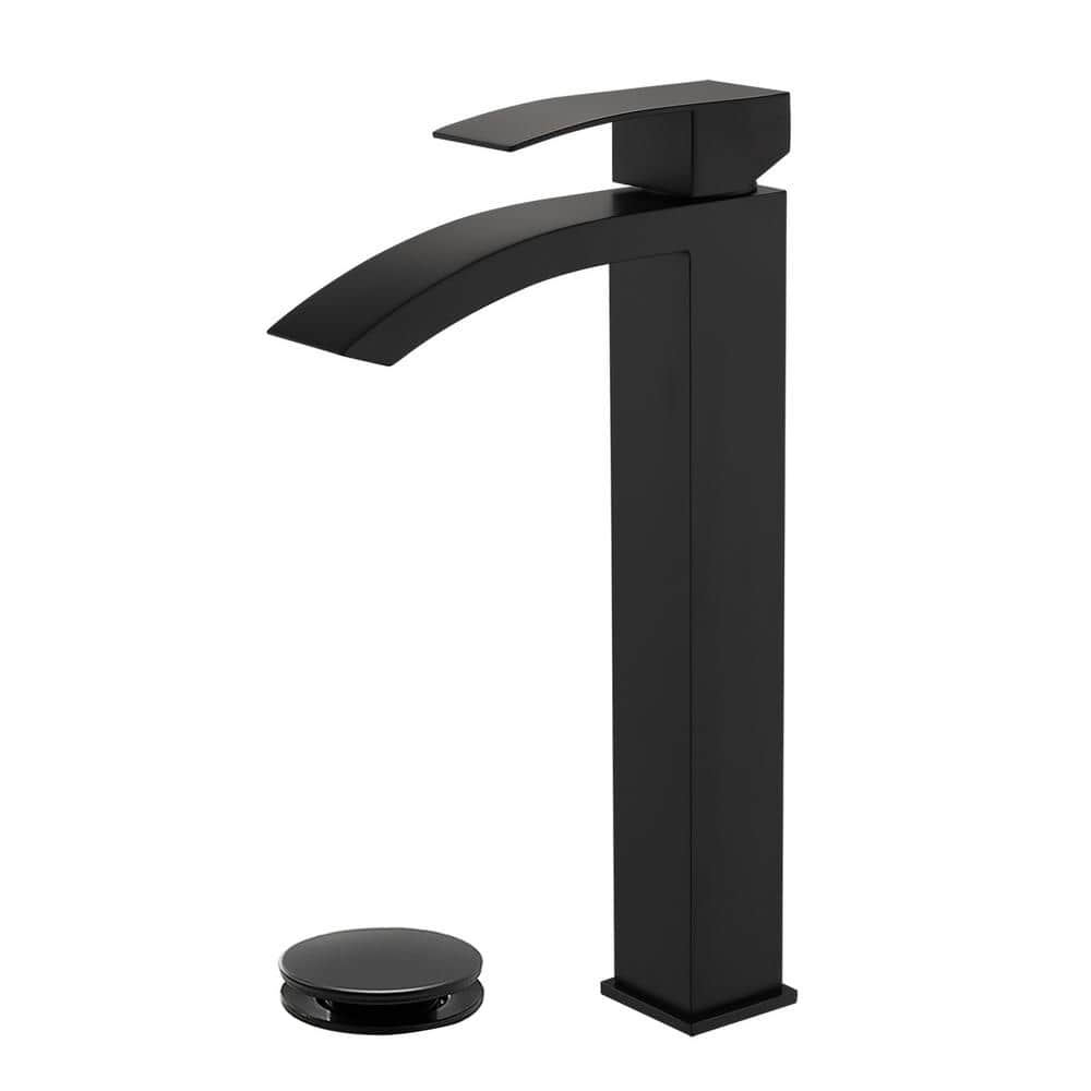 Single Handle Single-Hole Bathroom Vessel Sink Faucet with Drain Assembly i