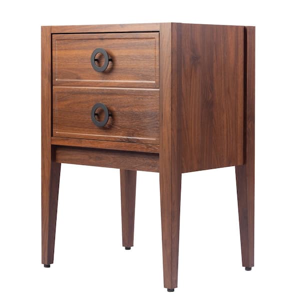 Corbin 23.31 in. Modern Classic 1-Drawer Bath Vanity Cabinet without Top in Walnut