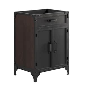 Steamforge 23in. W x 18in. D x 33in. H Bath Vanity Cabinet without Top in Black Walnut