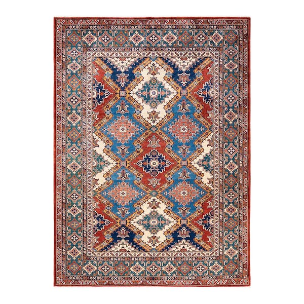 Solo Rugs Tribal One-of-a-Kind Bohemian Red 7 ft. 3 in. x 10 ft. 1 in. Tribal Area Rug