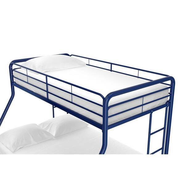 Dhp Cindy Blue Metal Twin Over Full, Blue Metal Double Bed Frame