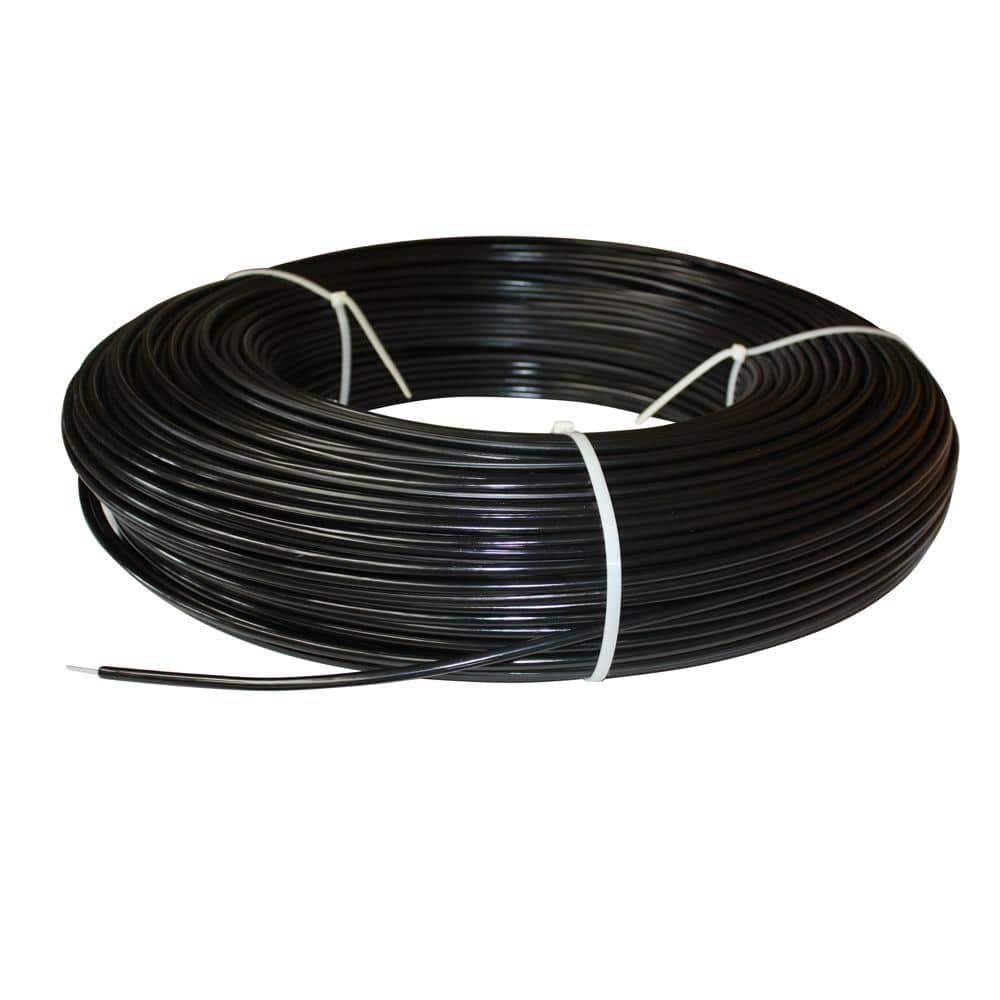 White Lightning 1320 ft. 12.5-Gauge Black Safety Coated High Tensile Electric Fence Wire
