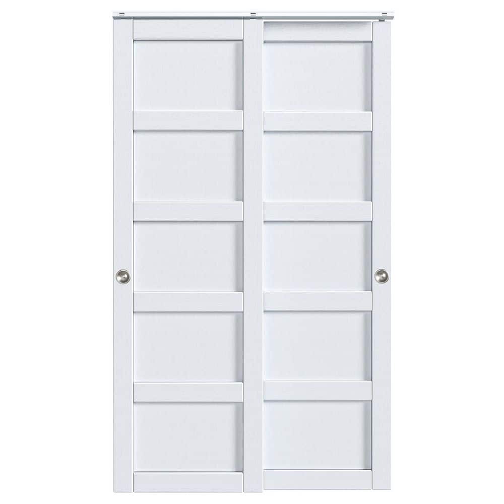 48 in. x 80 in. Solid Core White Finished MDF Interior Closet Sliding Door with Hardware price history on PriceWatchPro