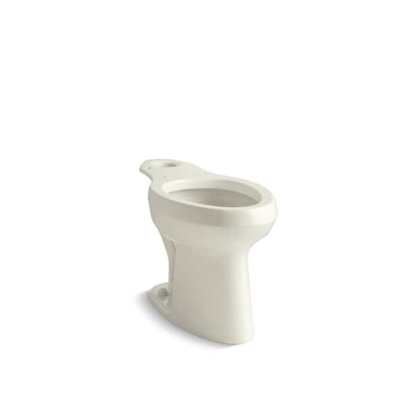 KOHLER Highline Pressure Lite 12 in. Rough In Elongated Chair Height Toilet Bowl Only in Biscuit, Seat Not Included