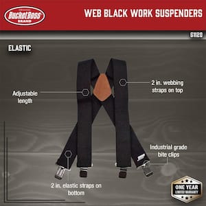Web Black Work Suspenders