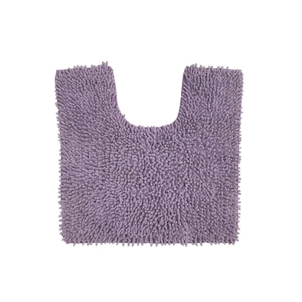 Fantasia Bath Rug 100% Cotton Bath Rug Set, Machine Wash, 20x20 in. Contour, Purple