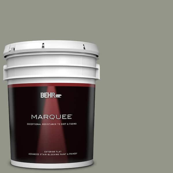 BEHR MARQUEE 5 gal. #ECC-36-1 Shady Willow Flat Exterior Paint & Primer