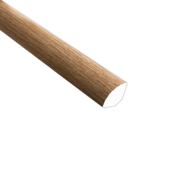 Unbranded Stratton Oak Hybrid Resilient 0.77 in. T x 0.77 in. W x 94 in. L Waterproof Quarter Round Molding