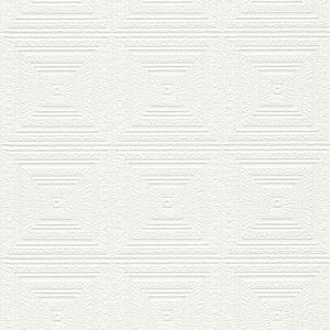 Wright White Tin Paintable Vinyl Non-Pasted Textured Wallpaper