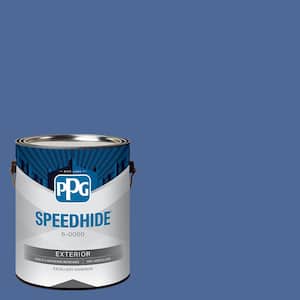 1 gal. PPG1166-6 Blue Odyssey Flat Exterior Paint