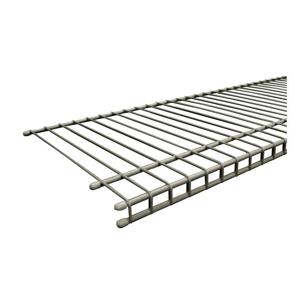 D Nickel Ventilated Wire Shelf, Wire Shelving Systems Home Depot