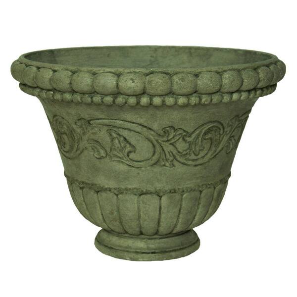 MPG 18 in. Round Old Stone Low Bowl Planter