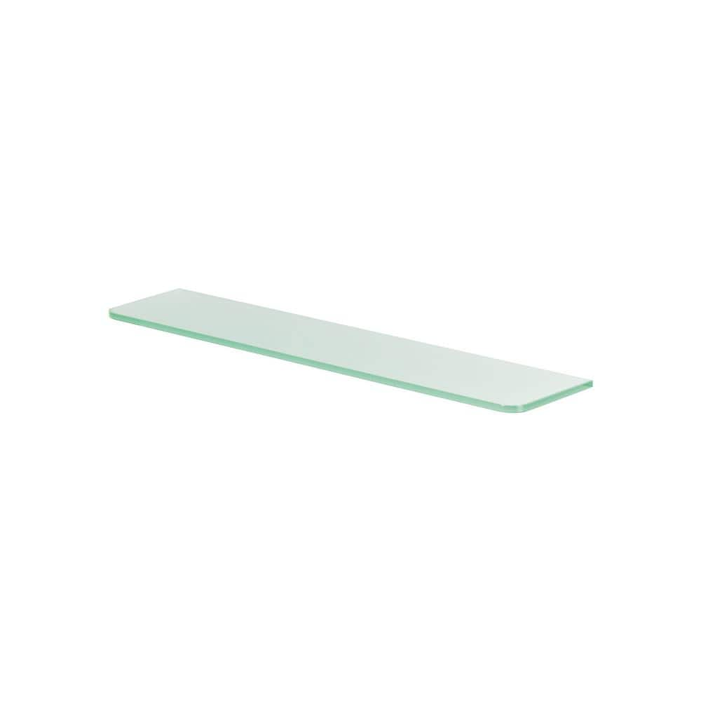 Dolle GLASSLINE 23.6 in. x 4.7 in. x 0.31 in. Frosted Glass Decorative ...