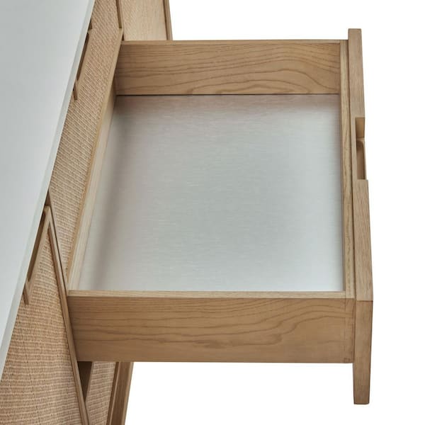 Solene 72.0 in. Double Bath Vanity in Seaside Oak with Parisien Bleu Wireless Charging Silestone Quartz Top