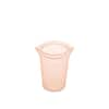 Zip Top Reusable Silicone 3-Piece Cup Set - Small 8 oz., Medium 16 oz.,  Large 24 oz. Zippered Storage Containers in Peach Z-CUP3A-07 - The Home  Depot