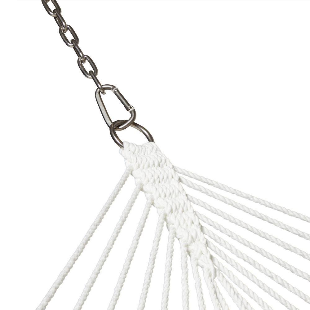 Tan Quilted Double Hammock with Bamboo Spreader Bars