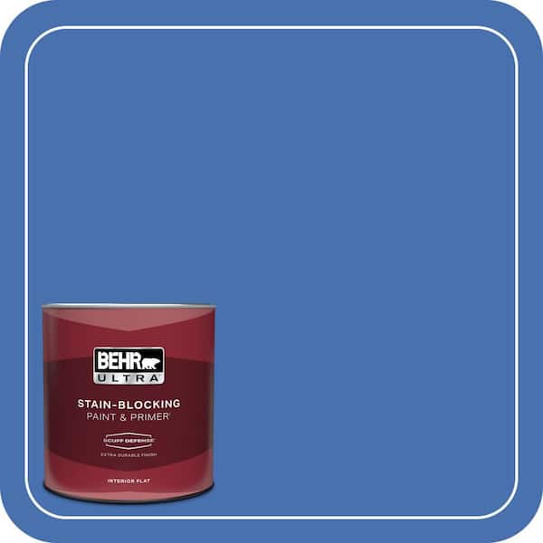 BEHR ULTRA 1 qt. Home Decorators Collection #HDC-SM16-07 Croquet Blue Extra Durable Flat Interior Paint & Primer