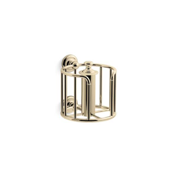 KOHLER Artifacts Wall Mounted Toilet Paper Carriage in Vibrant French Gold