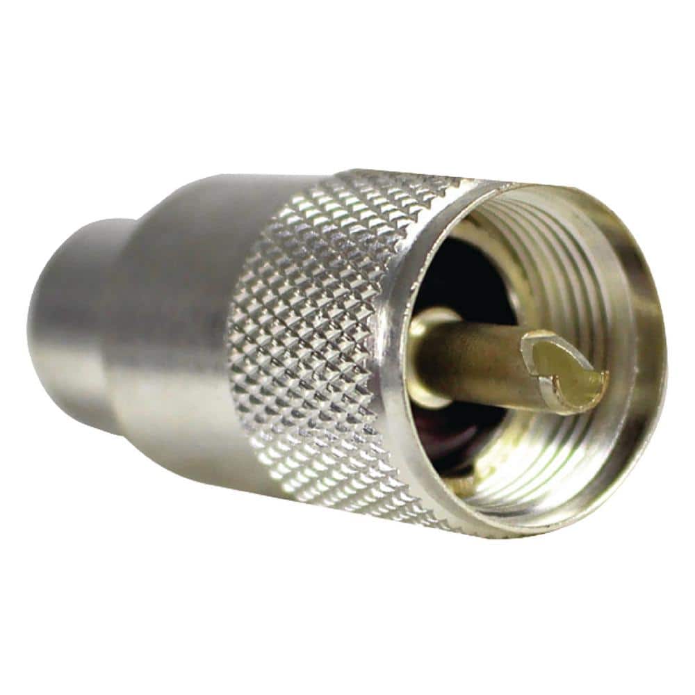 Fits RG-8 Cable Seachoice 19951 PL-259 UHF Connector Contains One Connector Silver-Plated 