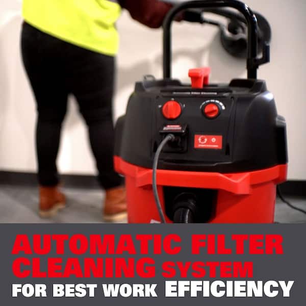 ECOMAX 12 Gallon 6.5 HP OSHA-Compliant Wet/Dry Vacuum with Dual