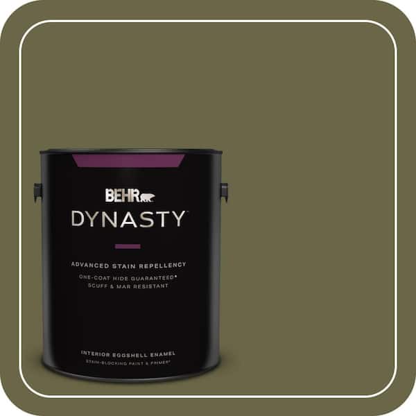 1 gal. #S350-7 Cedar Glen One-Coat Hide Eggshell Enamel Interior Stain-Blocking Paint & Primer