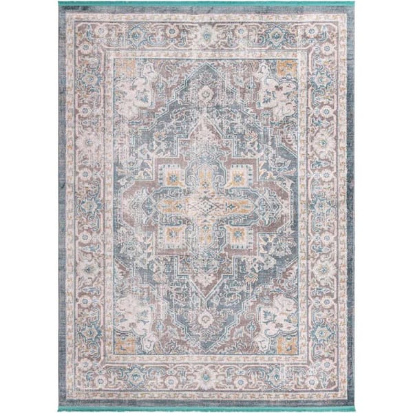 Unique Loom Baracoa Prado Gray 9 ft. x 12 ft. Area Rug