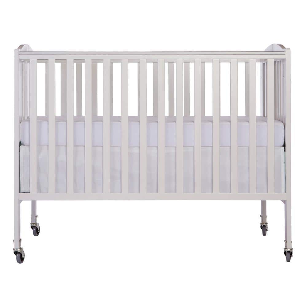 Dream On Me Folding Full Size Convenience Crib in Storm Grey 
