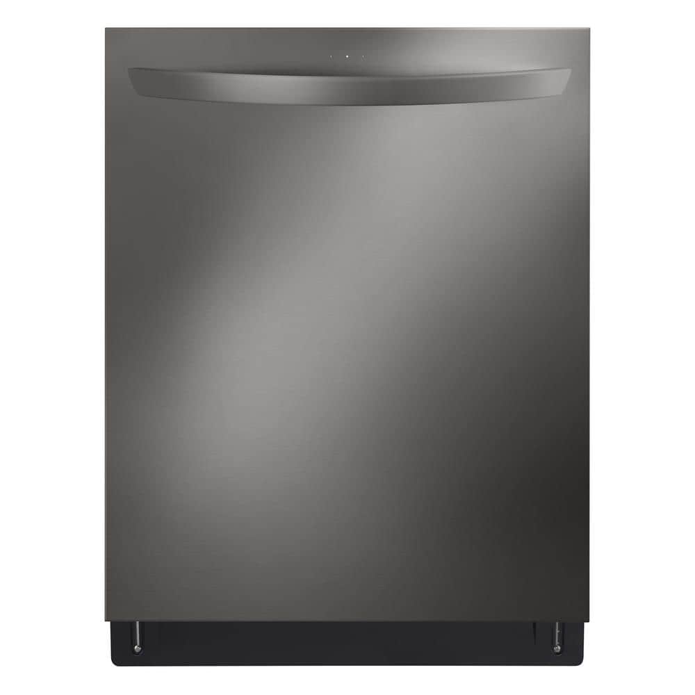 24 in. Top Control Smart Wi-Fi Dishwasher, QuadWash Pro, Dynamic Heat Dry, 3rd Rack, PrintProof Black Stainless Steel