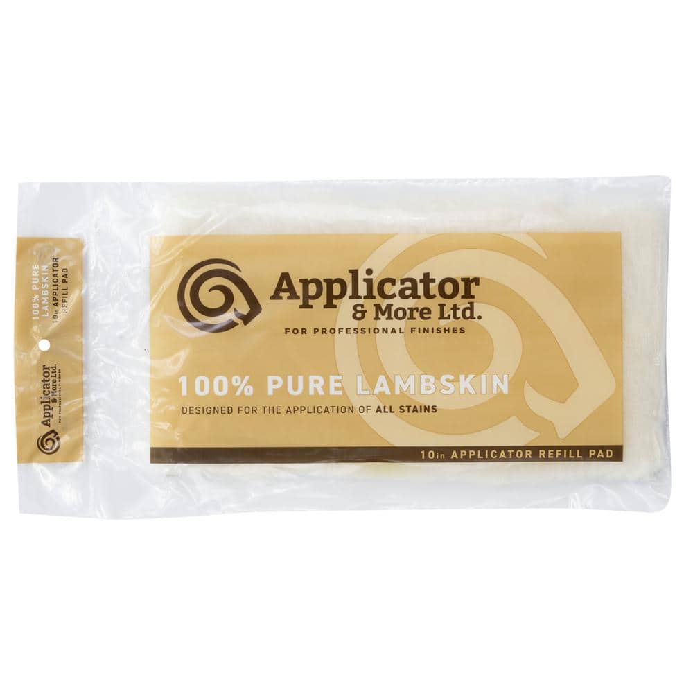 Applicator and More 10 in. x 5 in. x 1 in. Lambskin Floor Applicator Painting Pad Refill