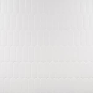 Aerial White 2.83 in. x 7.67 in. Matte Ceramic Wall Tile (5.15 sq. ft./Case)
