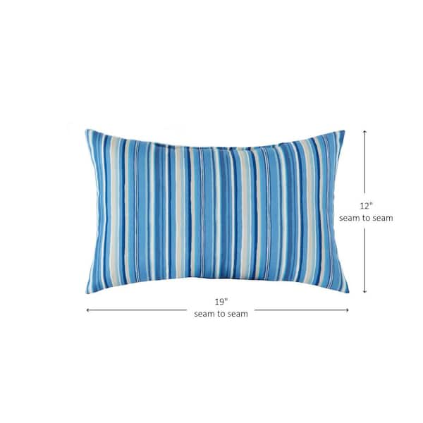 Arden Selections 2-Pack Solid Sapphire Blue Leala Square Throw Pillow in  the Outdoor Decorative Pillows department at