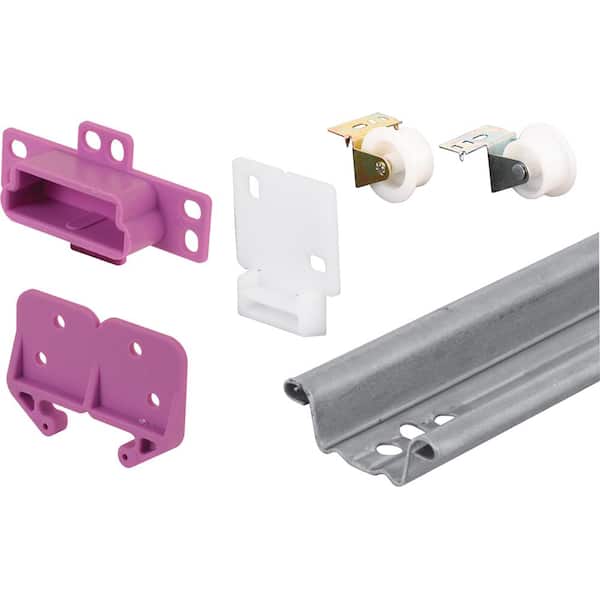 22-1/2 in. Steel Track Plastic Guides and Wheels Drawer Track Guide Repair Kit (1-Set)