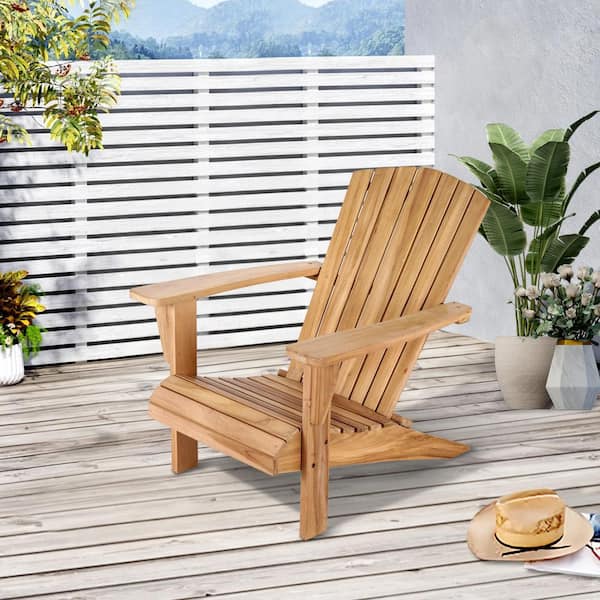 Teak Wood Adirondack Chair, Patio Seating Wooden Chair, Weather Teak Wood Adirondack Chair, Patio Seating Wooden Chair, Weather