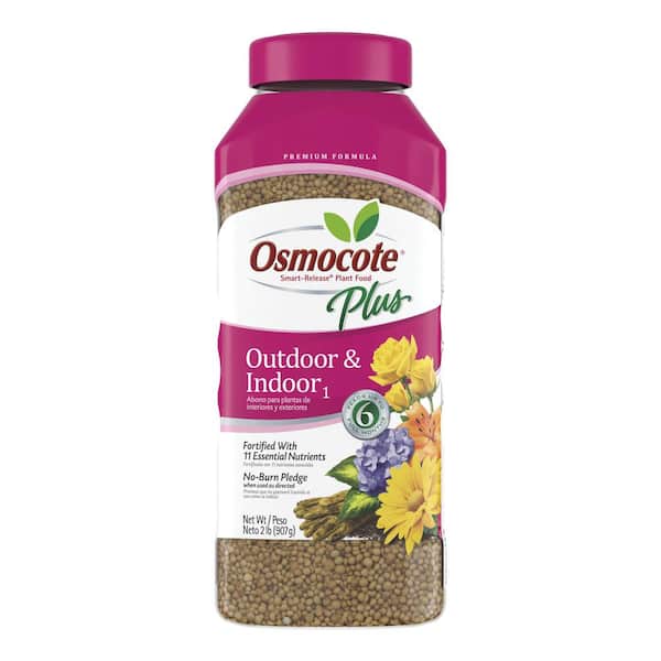 Osmocote Smart-Release Plant Food Plus Outdoor and Indoor₁, 2 lbs. Granular Fertilizer with 11 Essential Nutrients