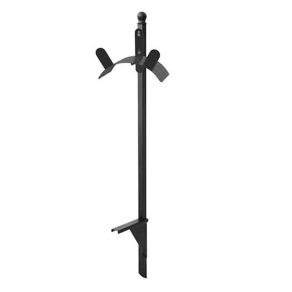 125 ft. Americana Black Steel Hose Reel and Stand Combo