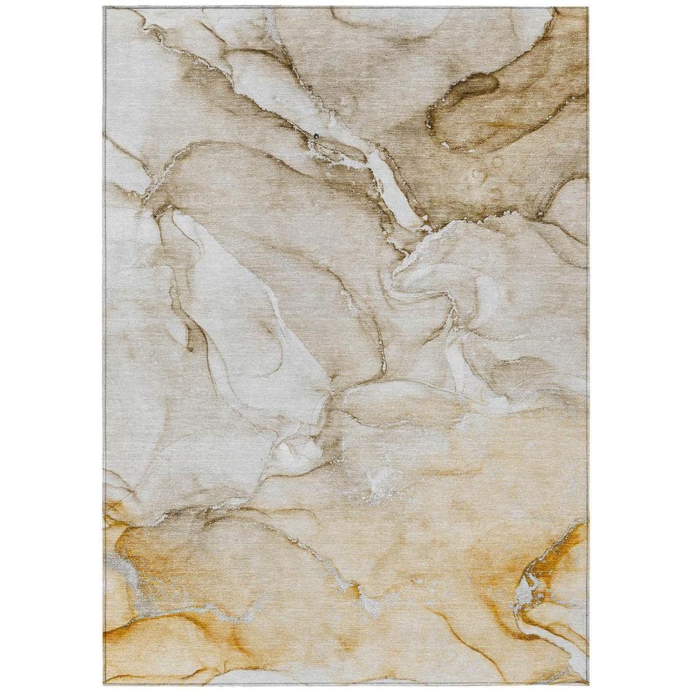 Brown 9 ft. x 12 ft. Woven Abstract Polyester Rectangle Indoor/Outdoor Area Rug price history on PriceWatchPro