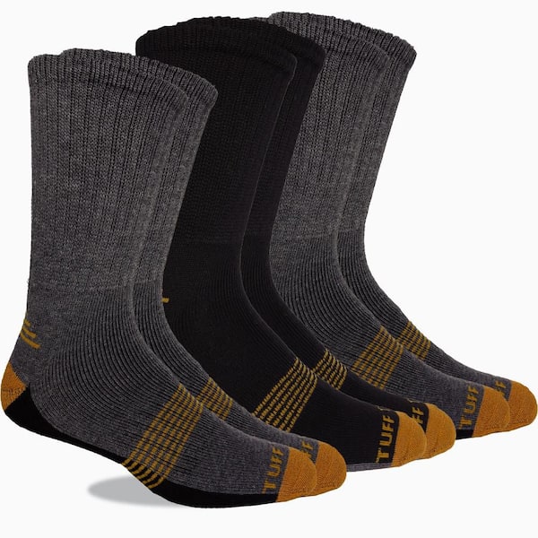 Men's One Size Full Cushioned Copper Infused Work Sock (3-Pack)