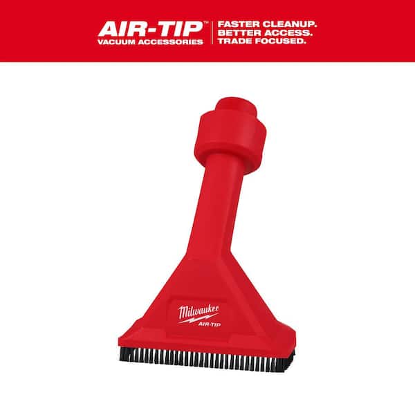Milwaukee AIR-TIP 1-1/4 in. - 2-1/2 in. Rocking Utility Nozzle Attachment With Brushes For Wet/Dry Shop Vacuums (1-Piece)